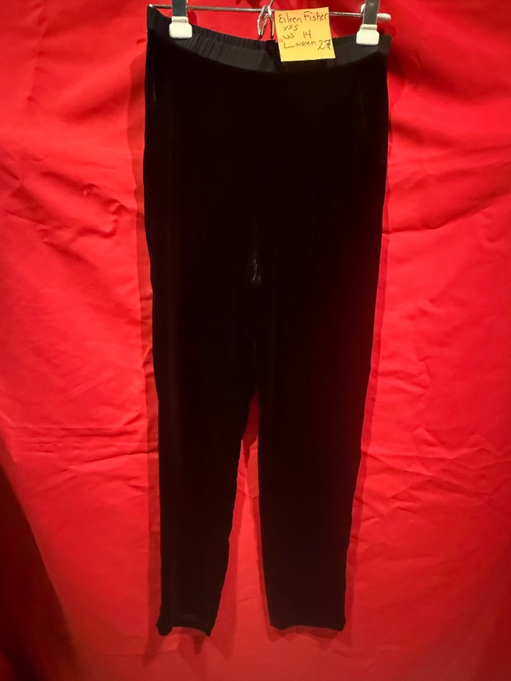 EILEEN FISHER XXS VELVET PANTS